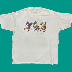 The Duck Co Vintage Joe Trio Aruba West Indies White T-Shirt Men's 2XL